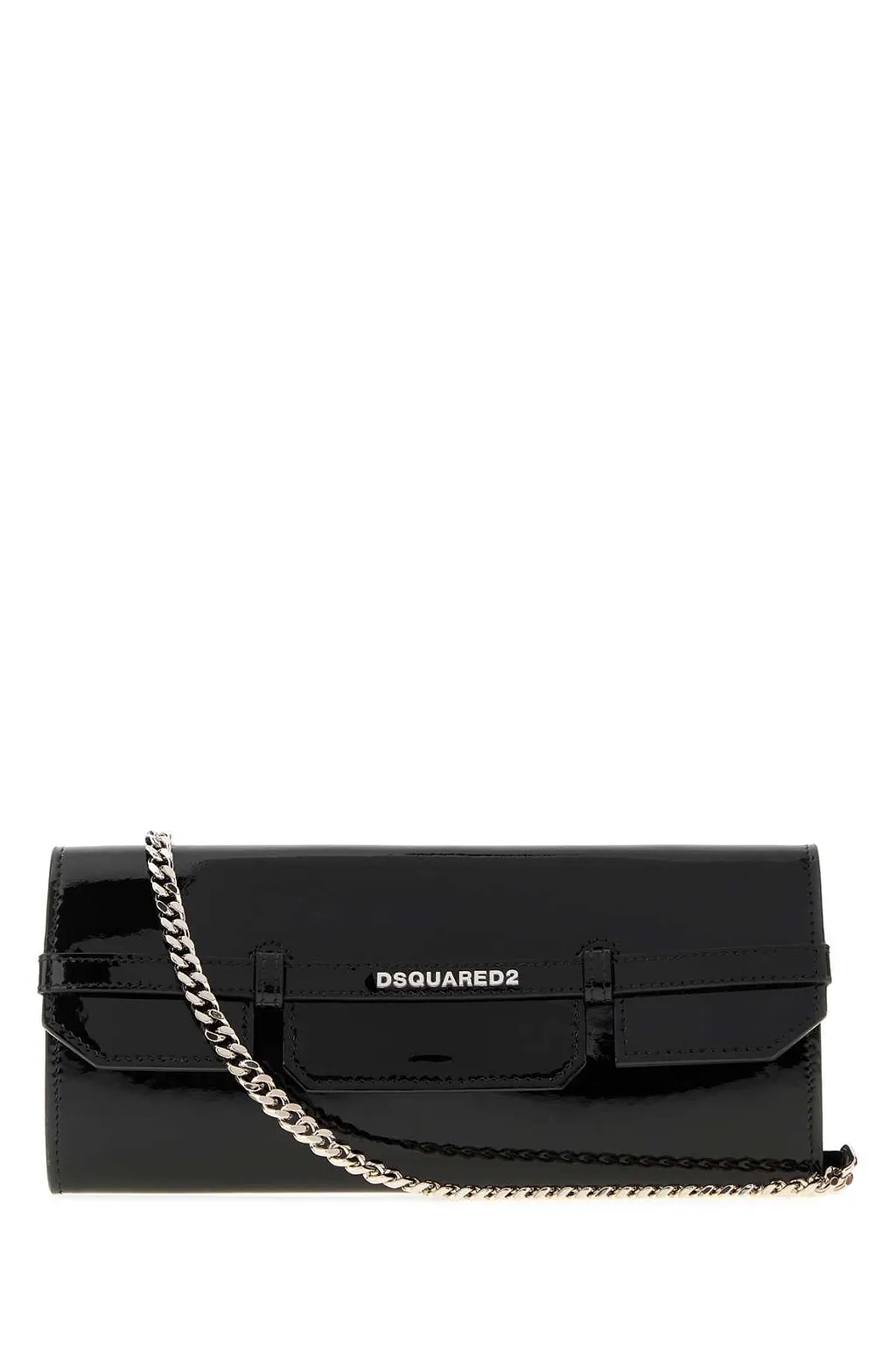 Dsquared Black Leather Crossbody Bag