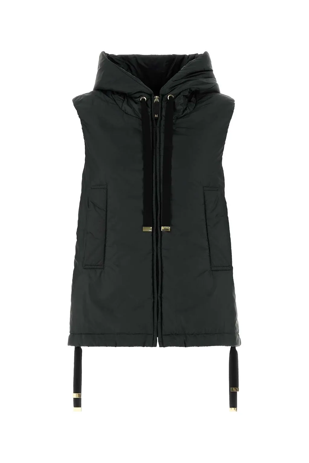 Mm The Cube Bottle Green Polyester Greengo Sleeveless Jacket