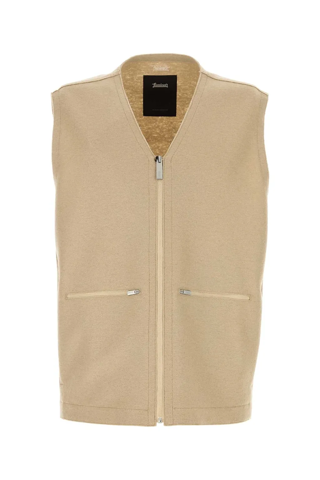 Herno Laminar Beige Wool Vest