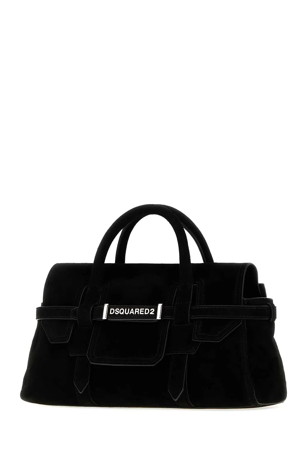 Dsquared Black Suede Twin Handbag