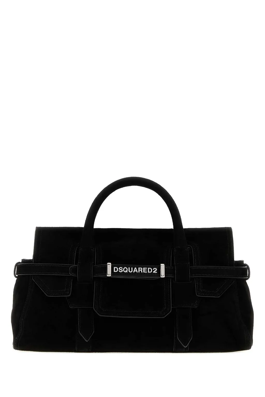 Dsquared Black Suede Twin Handbag