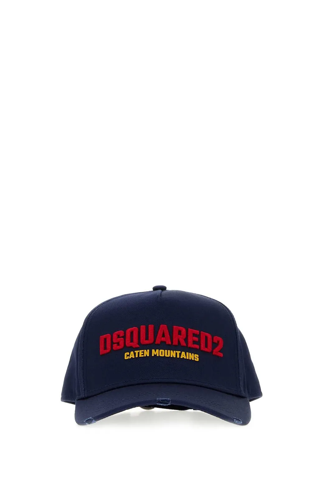 Dsquared Navy Blue Gabardine Baseball Cap