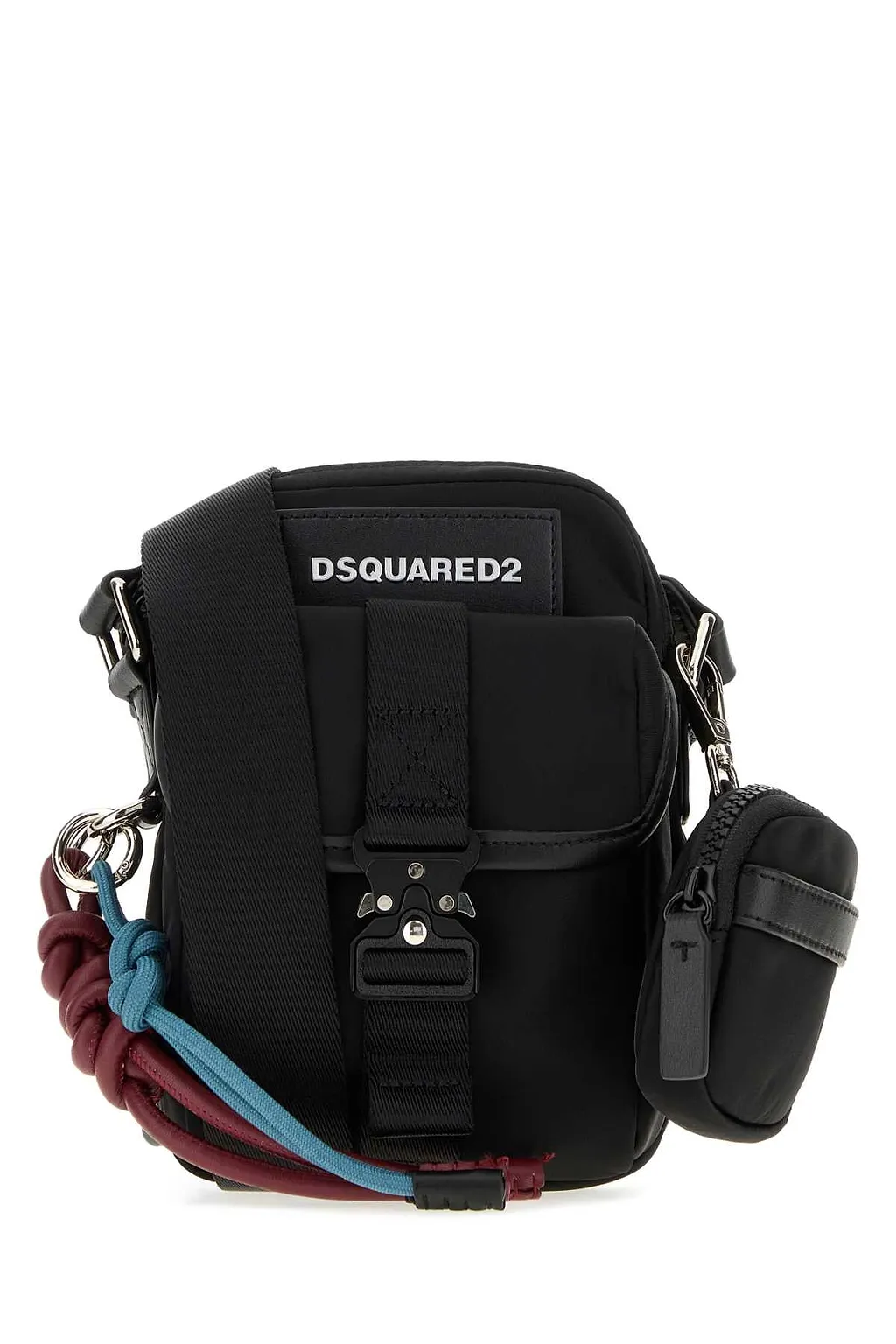 Dsquared Black Fabric Basic Crossbody Bag