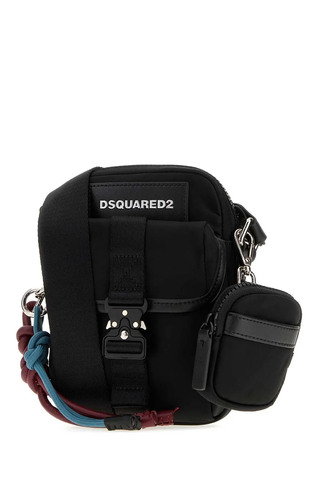 Dsquared Black Fabric Basic Crossbody Bag
