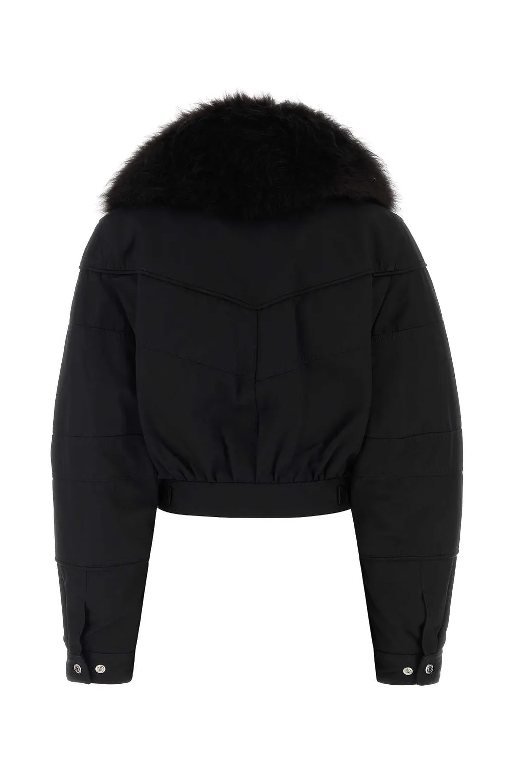 Dsquared Black Cotton Blend Padded Jacket