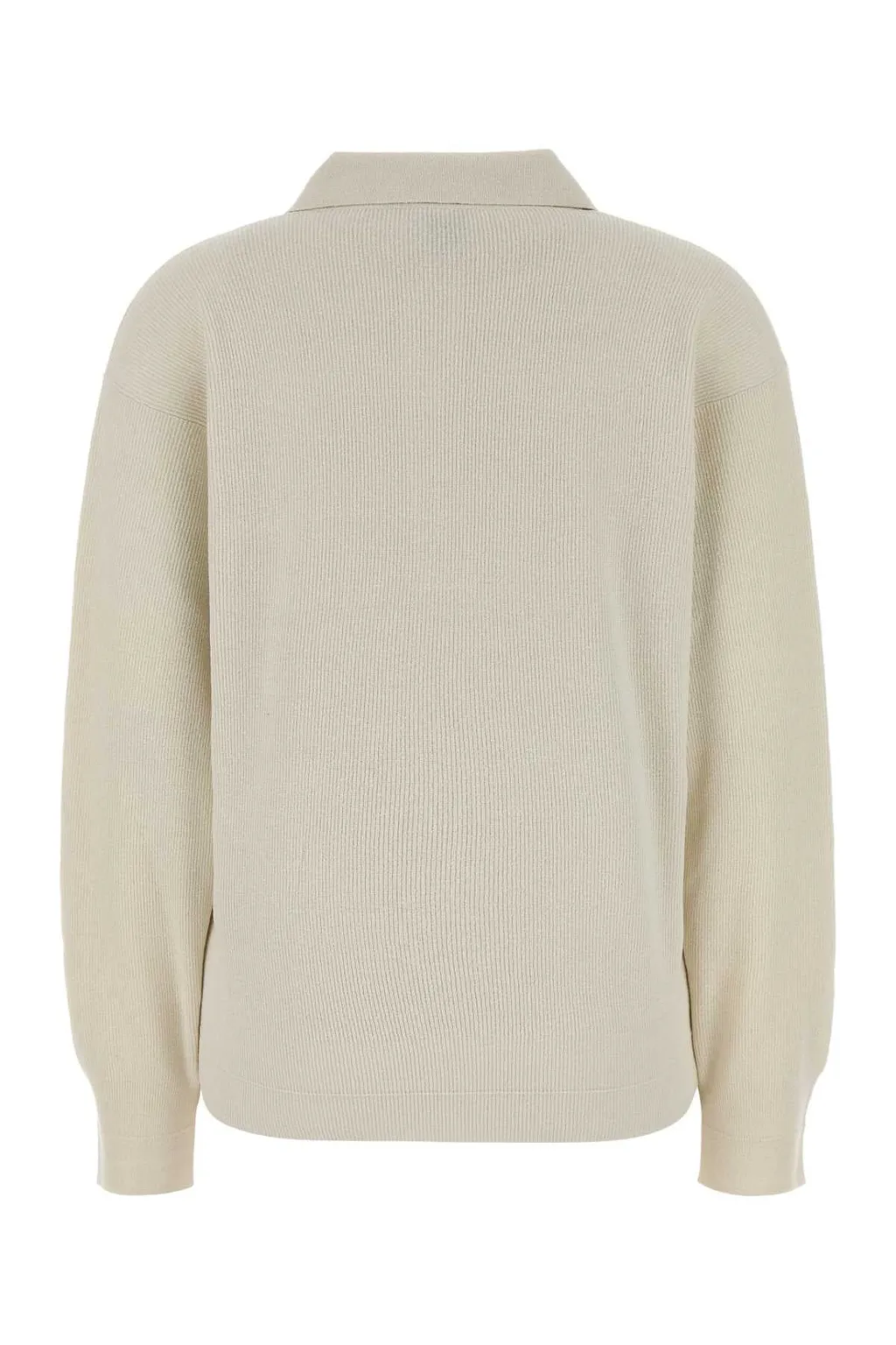 Calvin Klein Collection Ivoryy Knit Helga Polo Shirt