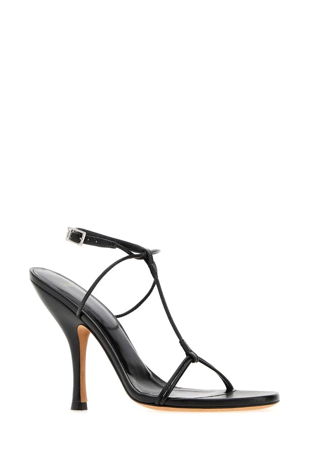 Jude Black Leather Mixer Sandals
