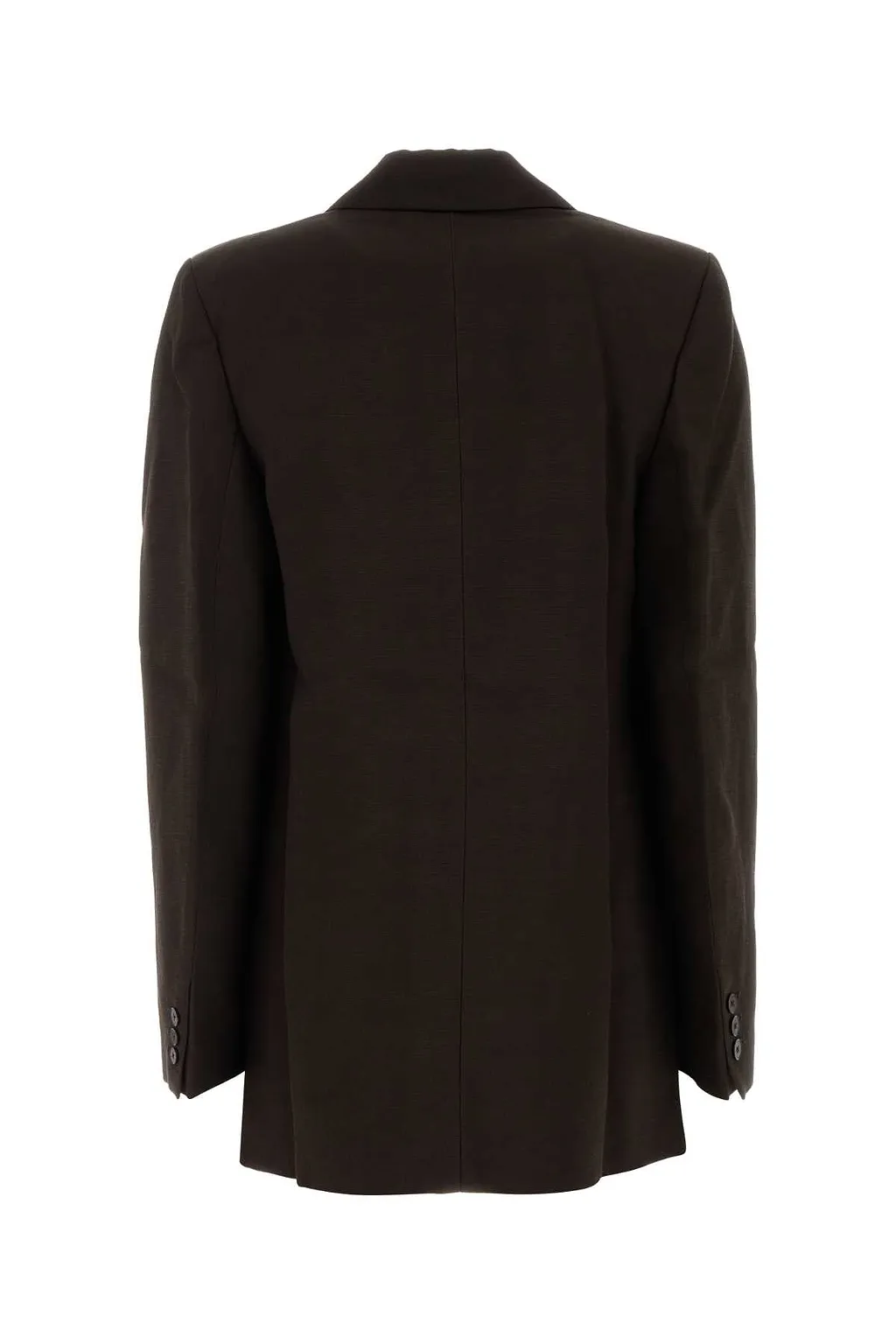 Co Brown Viscose Blend Oversize Blazer