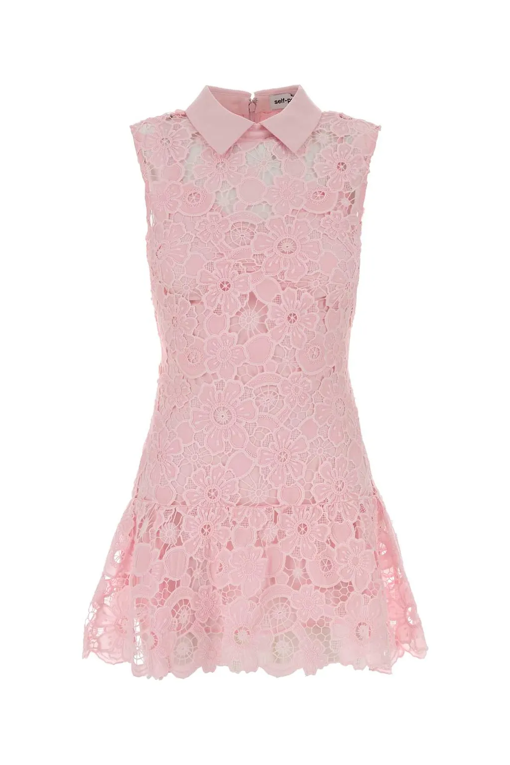 Self Portrait Pink Lace Mini Dress