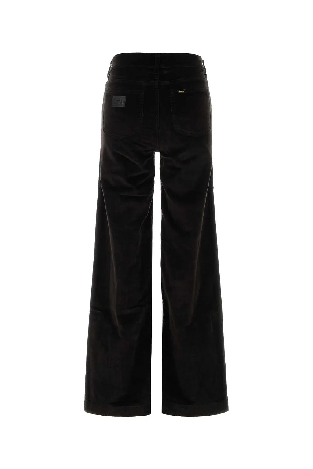 Lois Dark Brown Stretch Corduroy Palazzo Pant