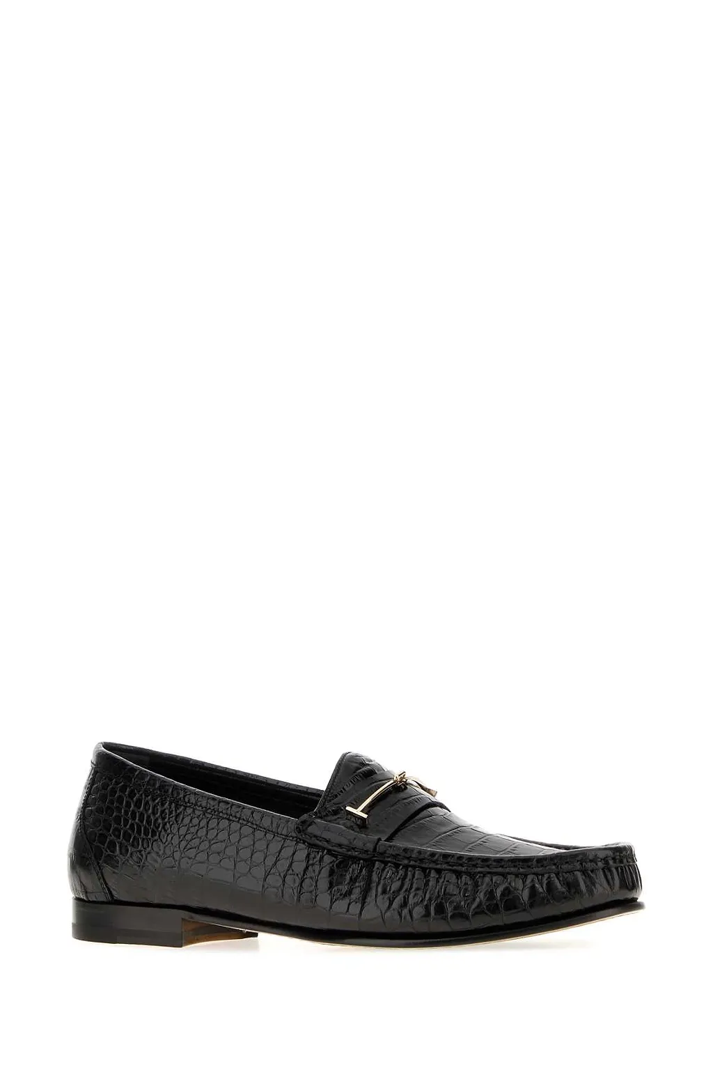 Tom Ford Black Leather Loafers