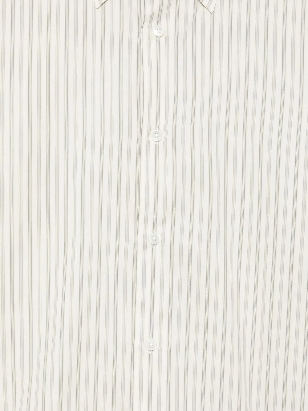 Auralee Cotton And Silk Striped Shirt