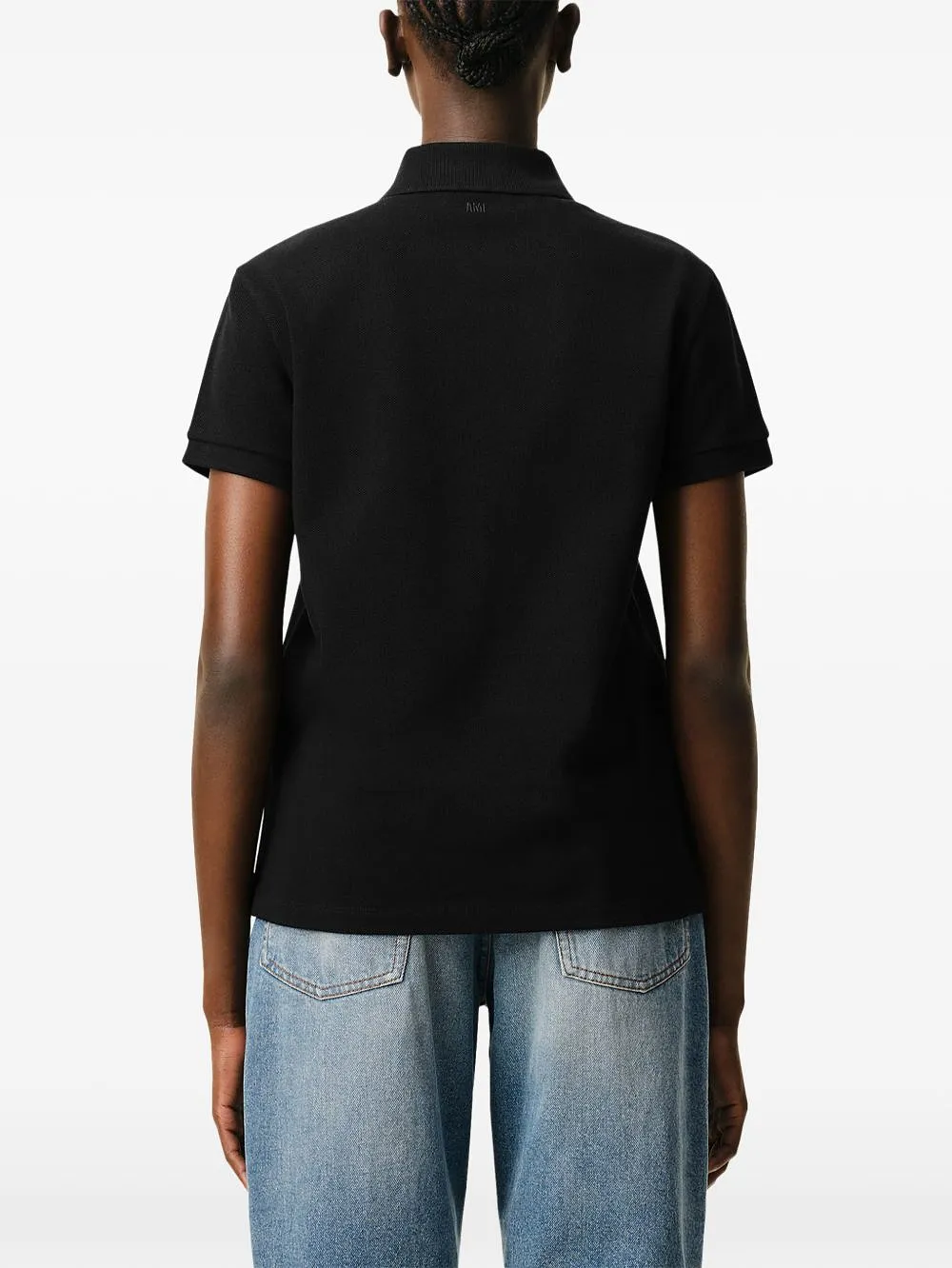 Ami Paris Ami De Coeur Cotton Polo Shirt