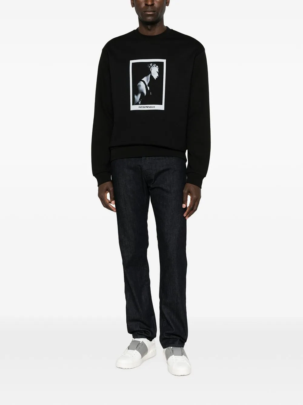 Emporio Armani Capsule Printed Cotton Sweatshirt