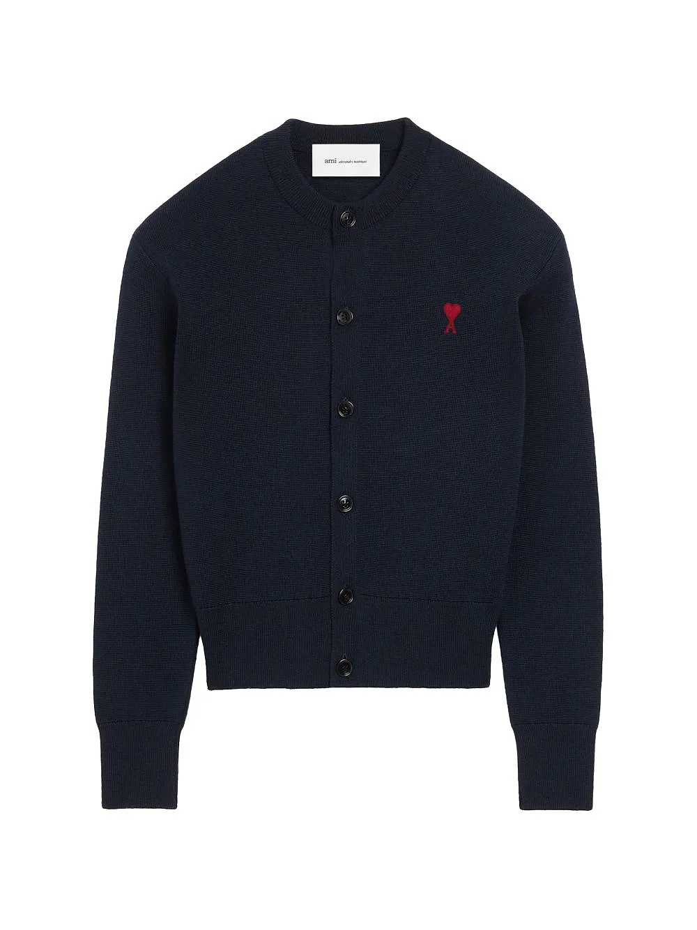 Ami Paris Ami De Coeur Wool Cardigan