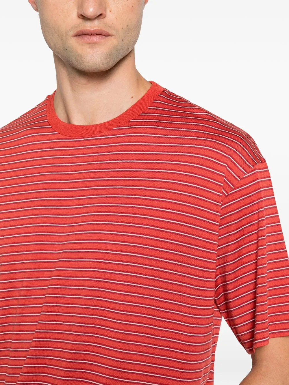 Auralee Wool Striped T Shirt