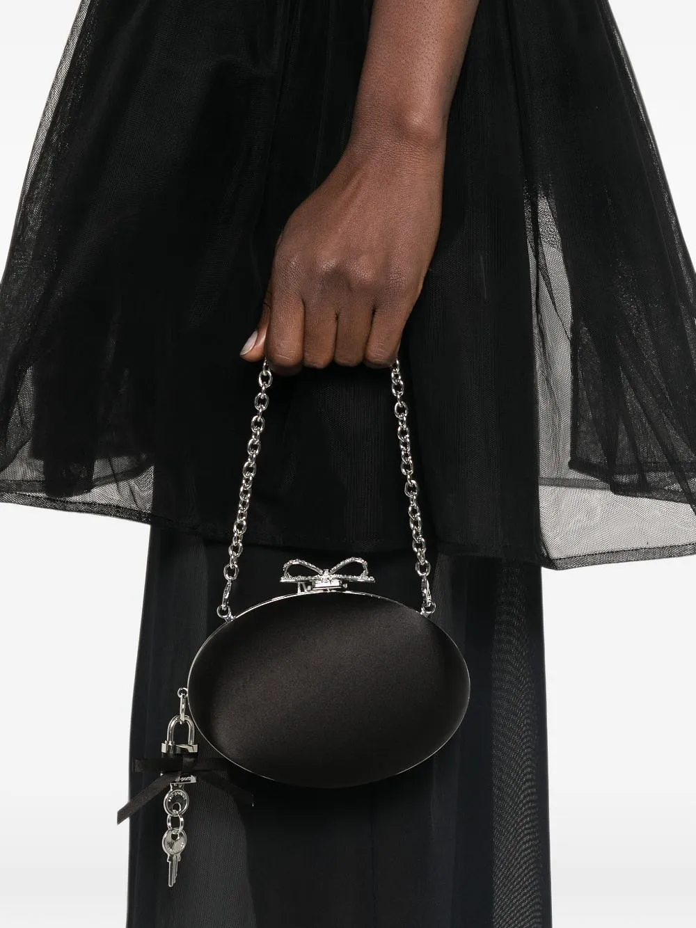 Self Portrait Satin Clutch