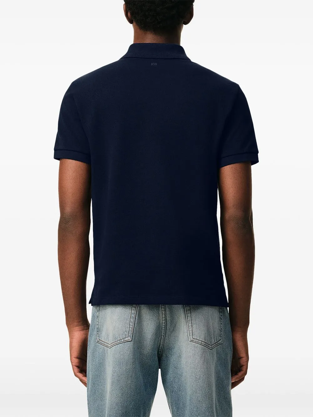 Ami Paris Ami De Coeur Cotton Polo Shirt