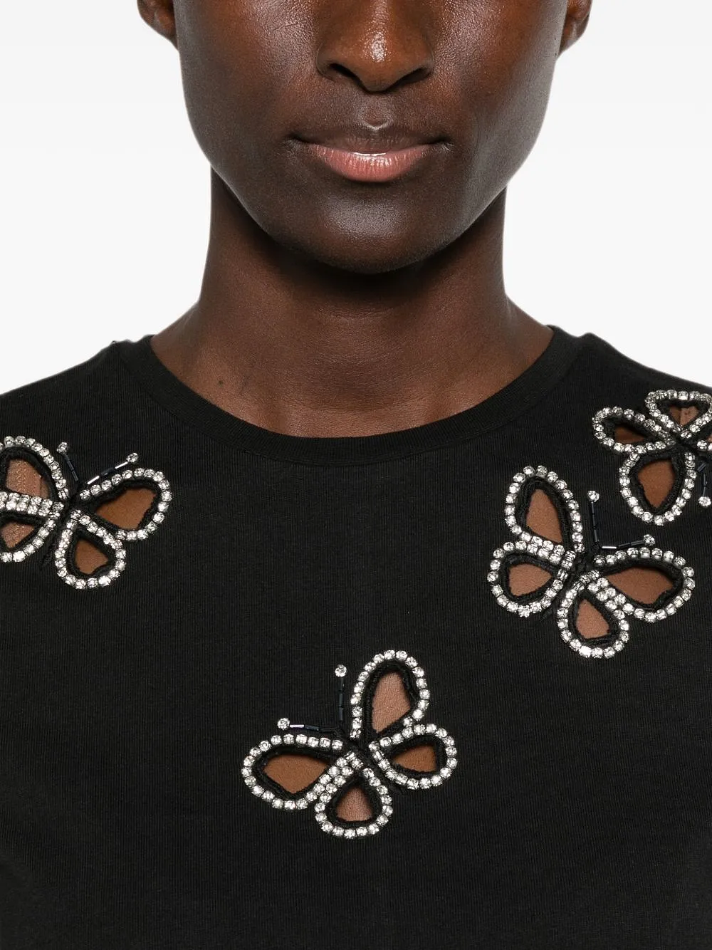 Alice + Olivia Cindy Cut Out T Shirt