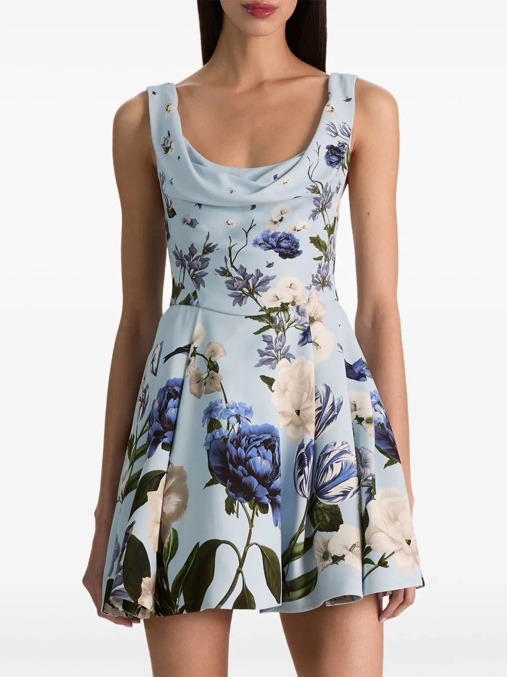 Alice + Olivia Estrella Flared Mini Dress