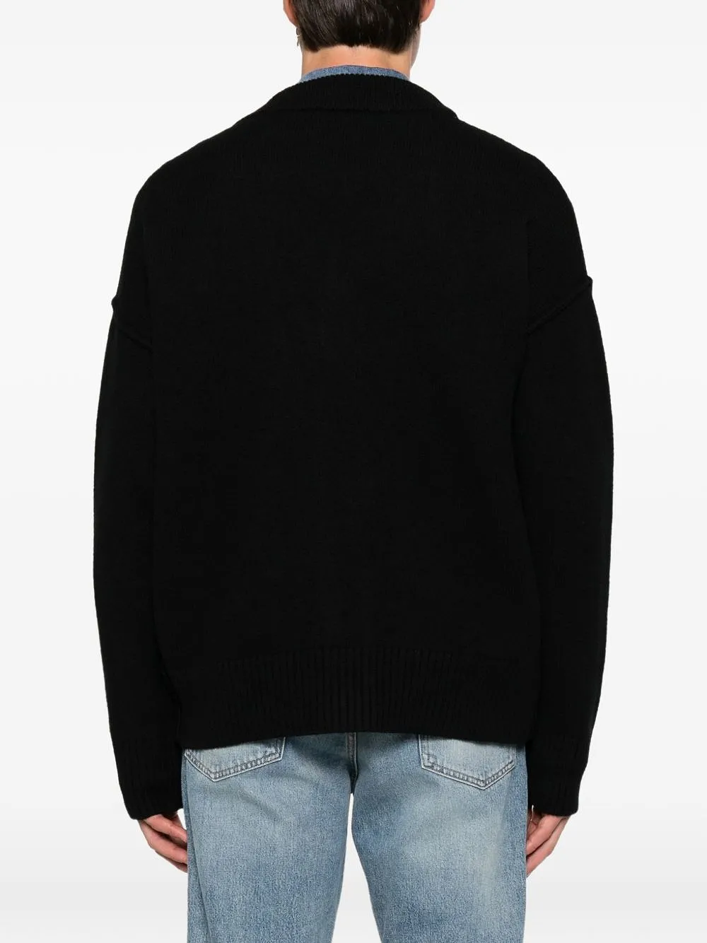 Ami Paris Ami De Coeur Wool Cardigan