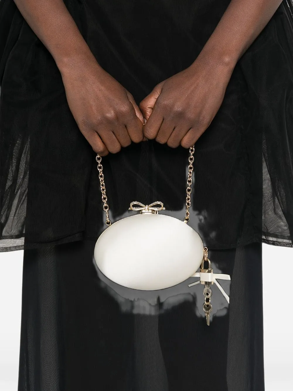 Self Portrait Satin Clutch