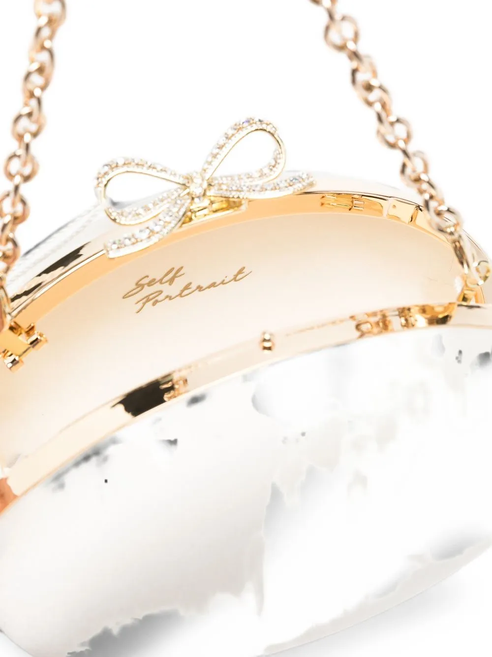 Self Portrait Satin Clutch