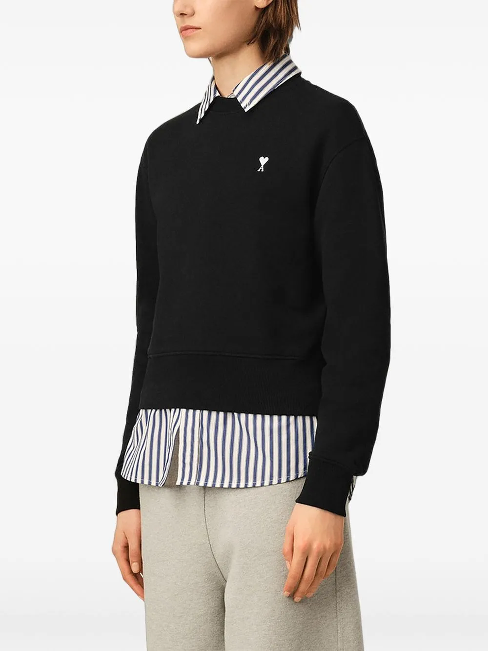 Ami Paris Ami De Coeur Cotton Sweatshirt