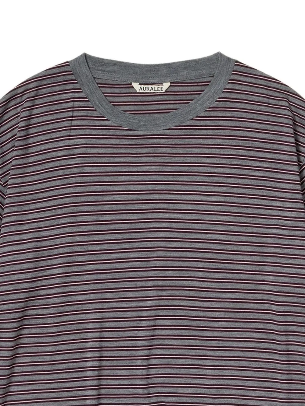 Auralee Wool Striped T Shirt