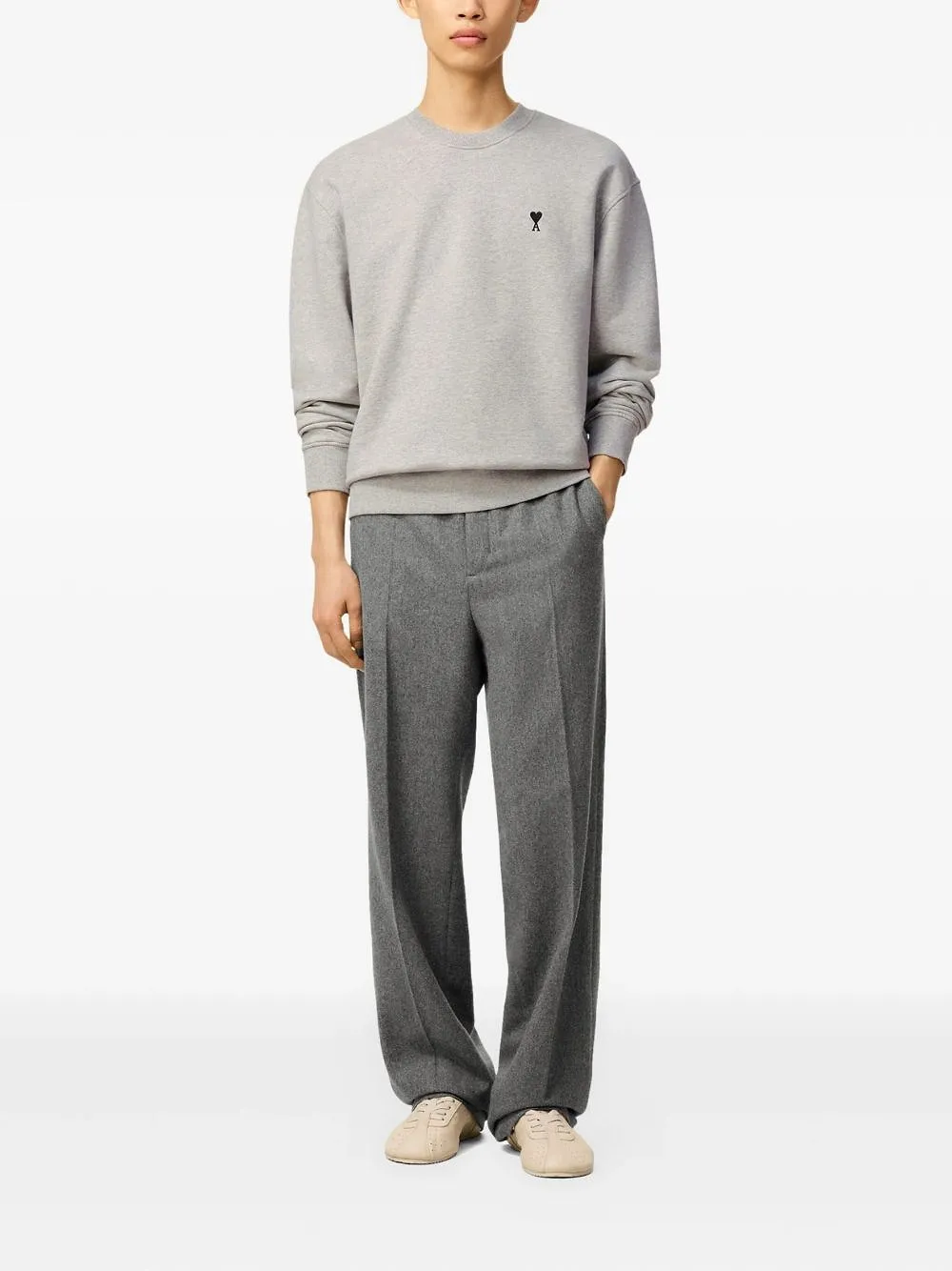 Ami Paris Ami De Coeur Cotton Sweatshirt