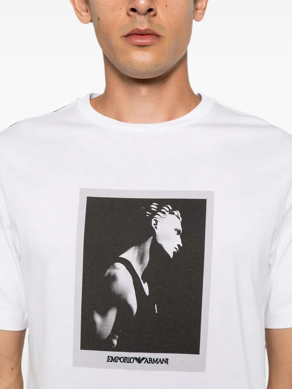 Emporio Armani Capsule Printed Cotton T Shirt