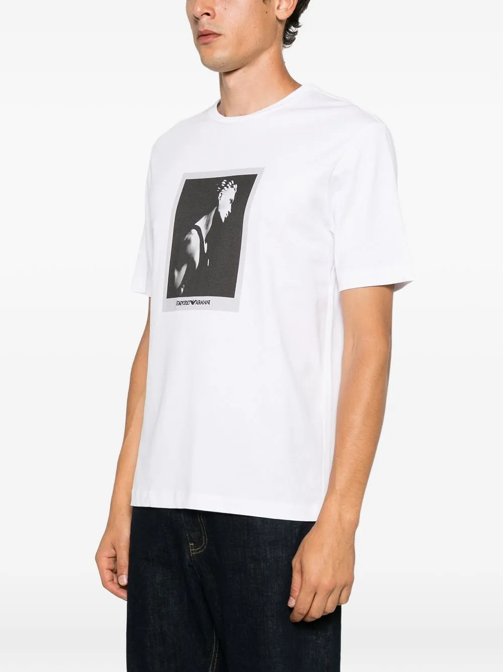 Emporio Armani Capsule Printed Cotton T Shirt