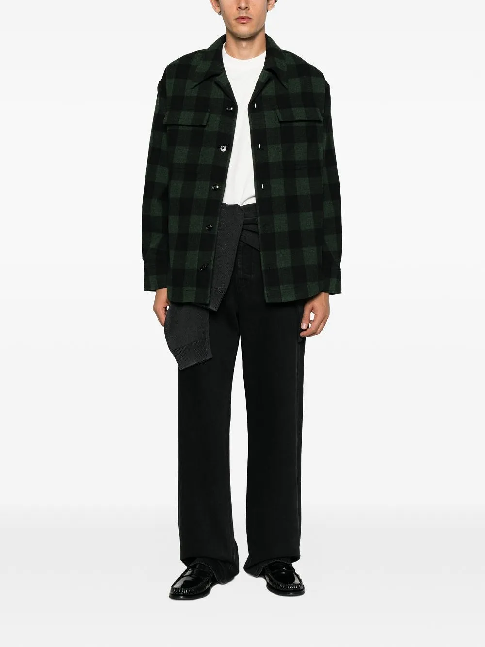 Ami Paris Wool Checkec Shirt