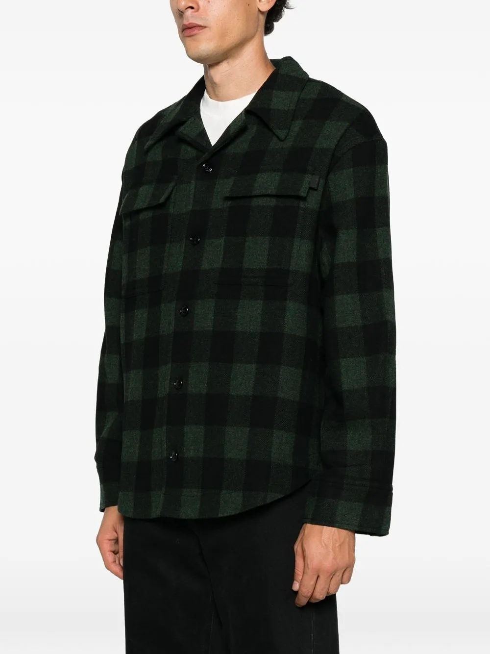 Ami Paris Wool Checkec Shirt