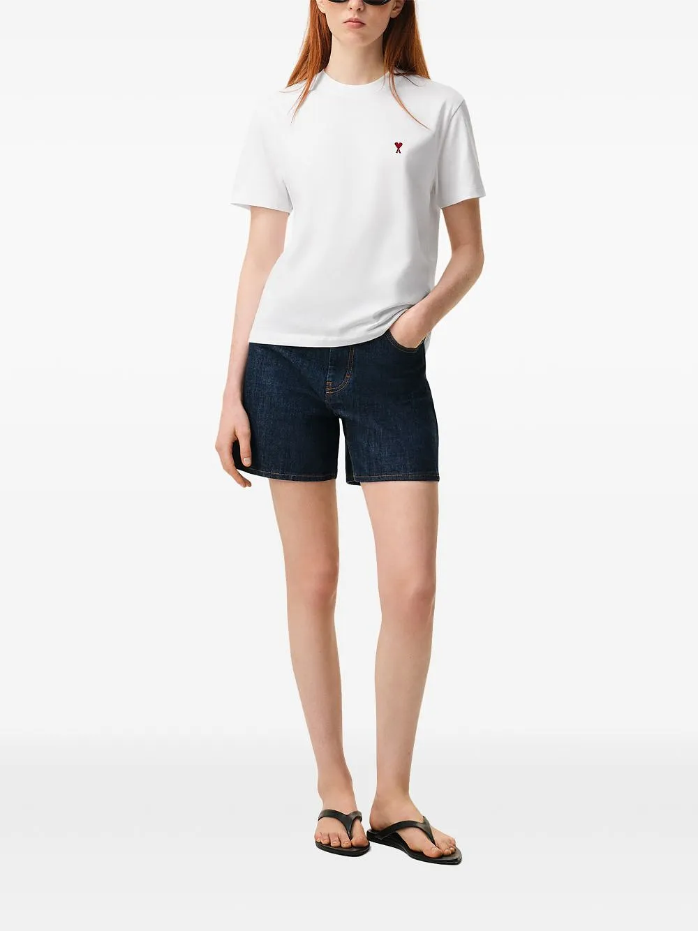 Ami Paris Ami De Coeur Cotton T Shirt