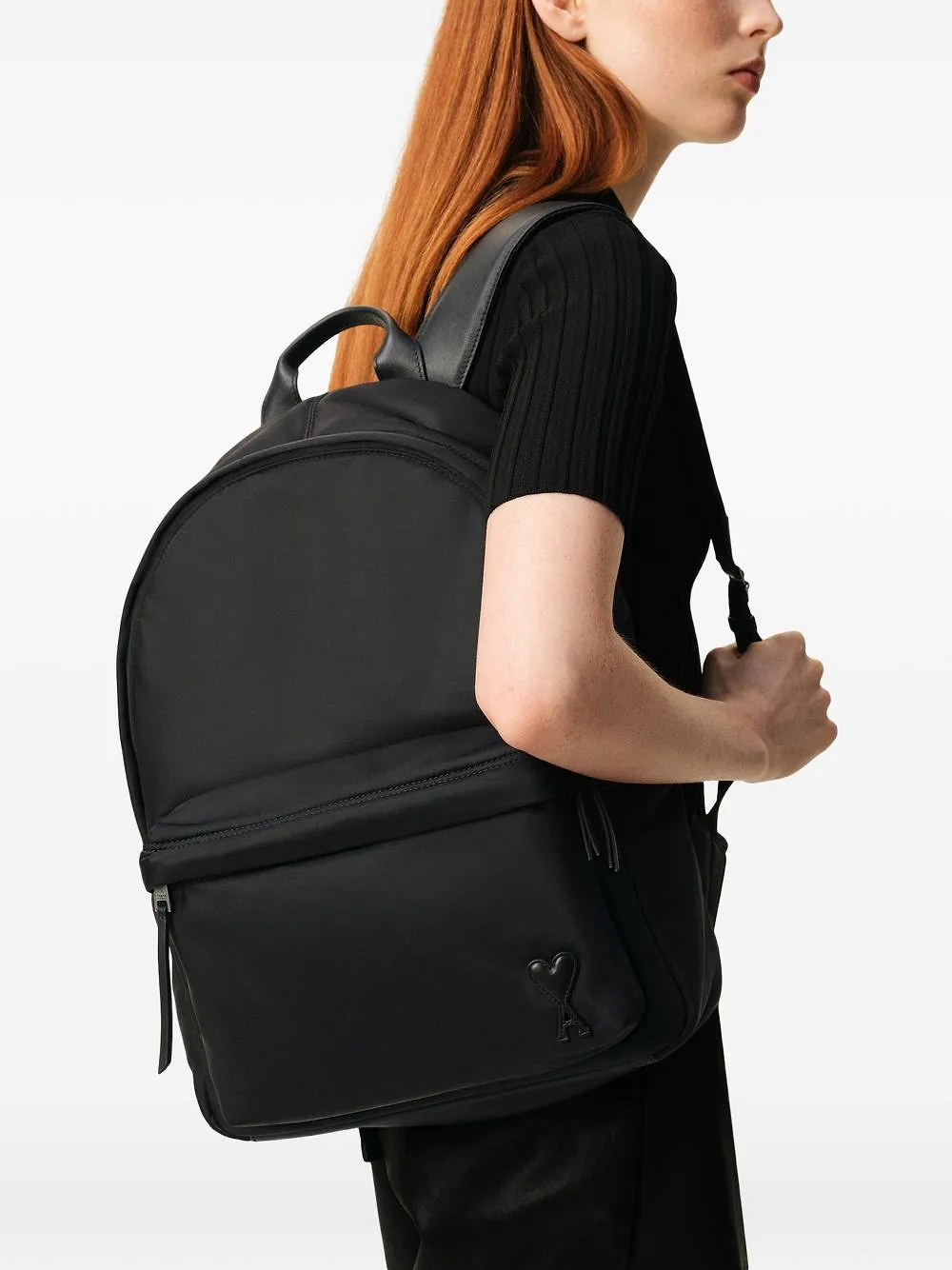 Ami Paris Marcel Nylon Backpack