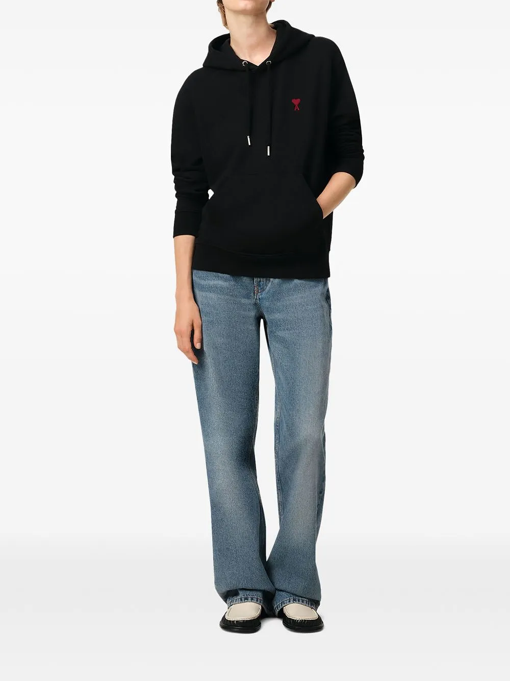 Ami Paris Ami De Coeur Cotton Hoodie