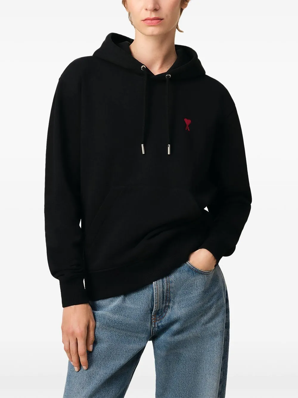 Ami Paris Ami De Coeur Cotton Hoodie