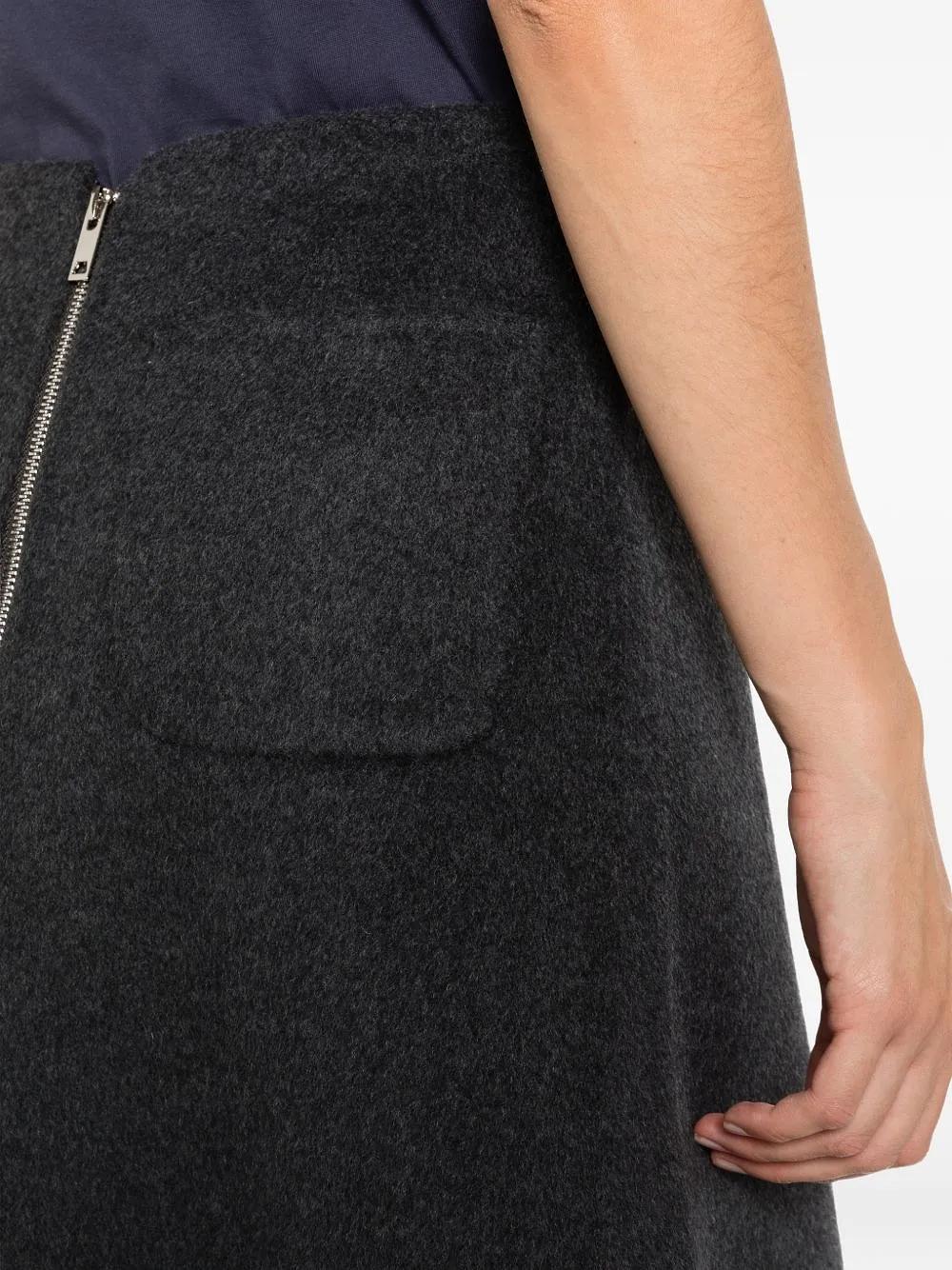 Susanne Bommer Wool Midi Skirt