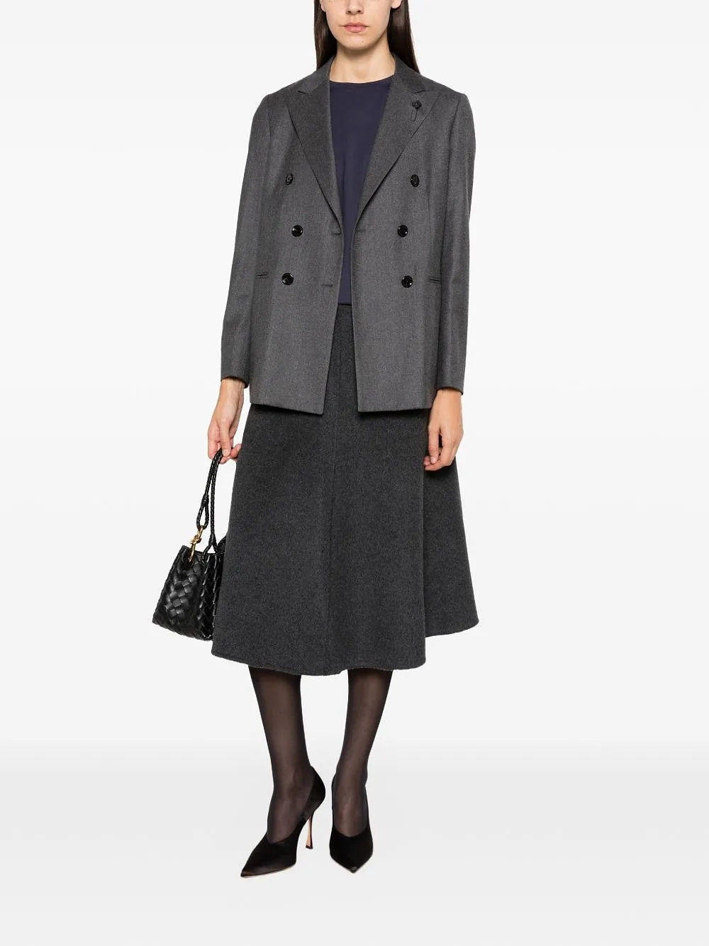 Susanne Bommer Wool Midi Skirt