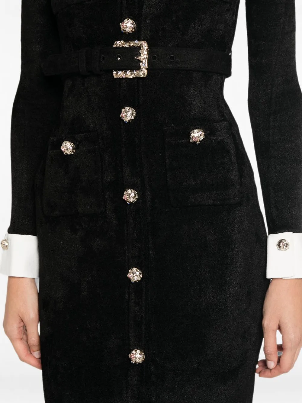 Self Portrait Chenille Long Dress