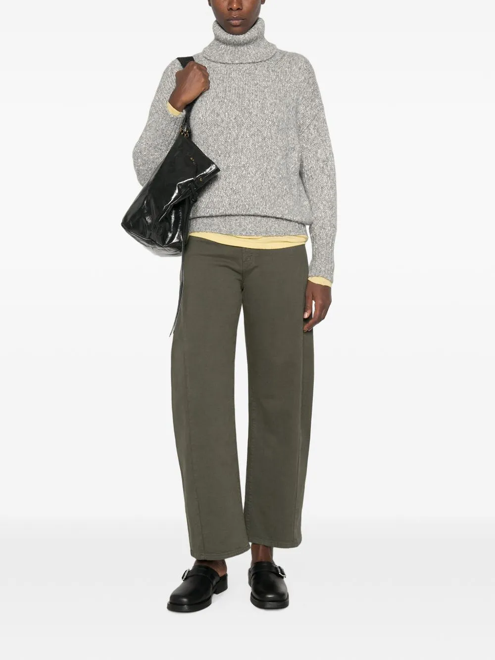 Base Cotton And Wool Turtle Neck Sweater