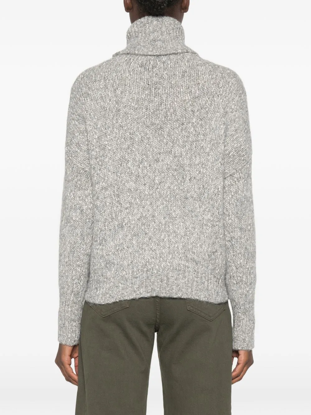 Base Cotton And Wool Turtle Neck Sweater