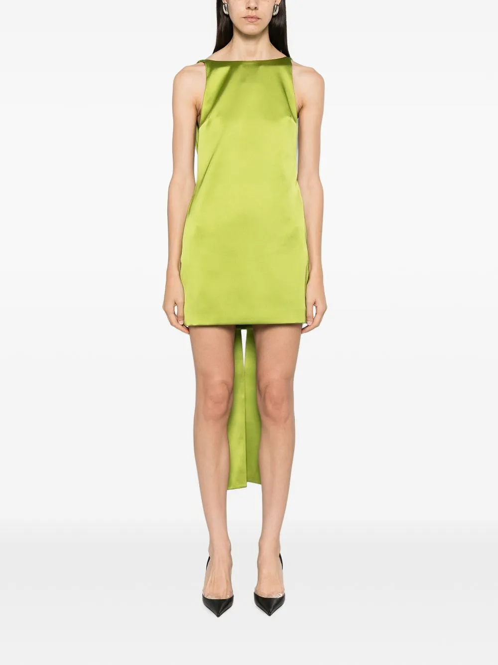 Self Portrait Satin Short Dress