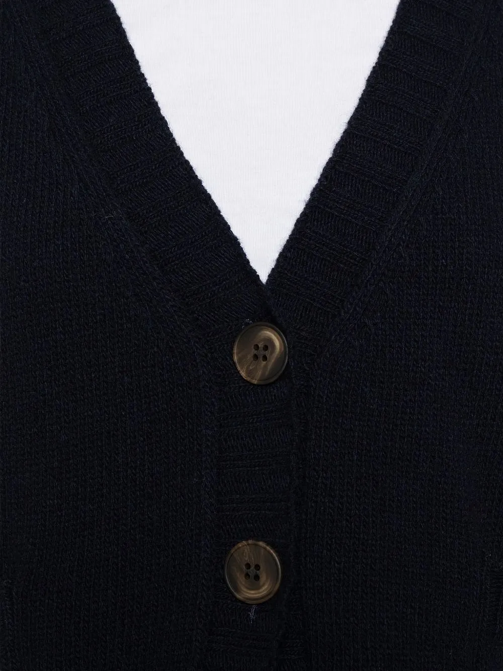 Base Wool V Necked Cardigan