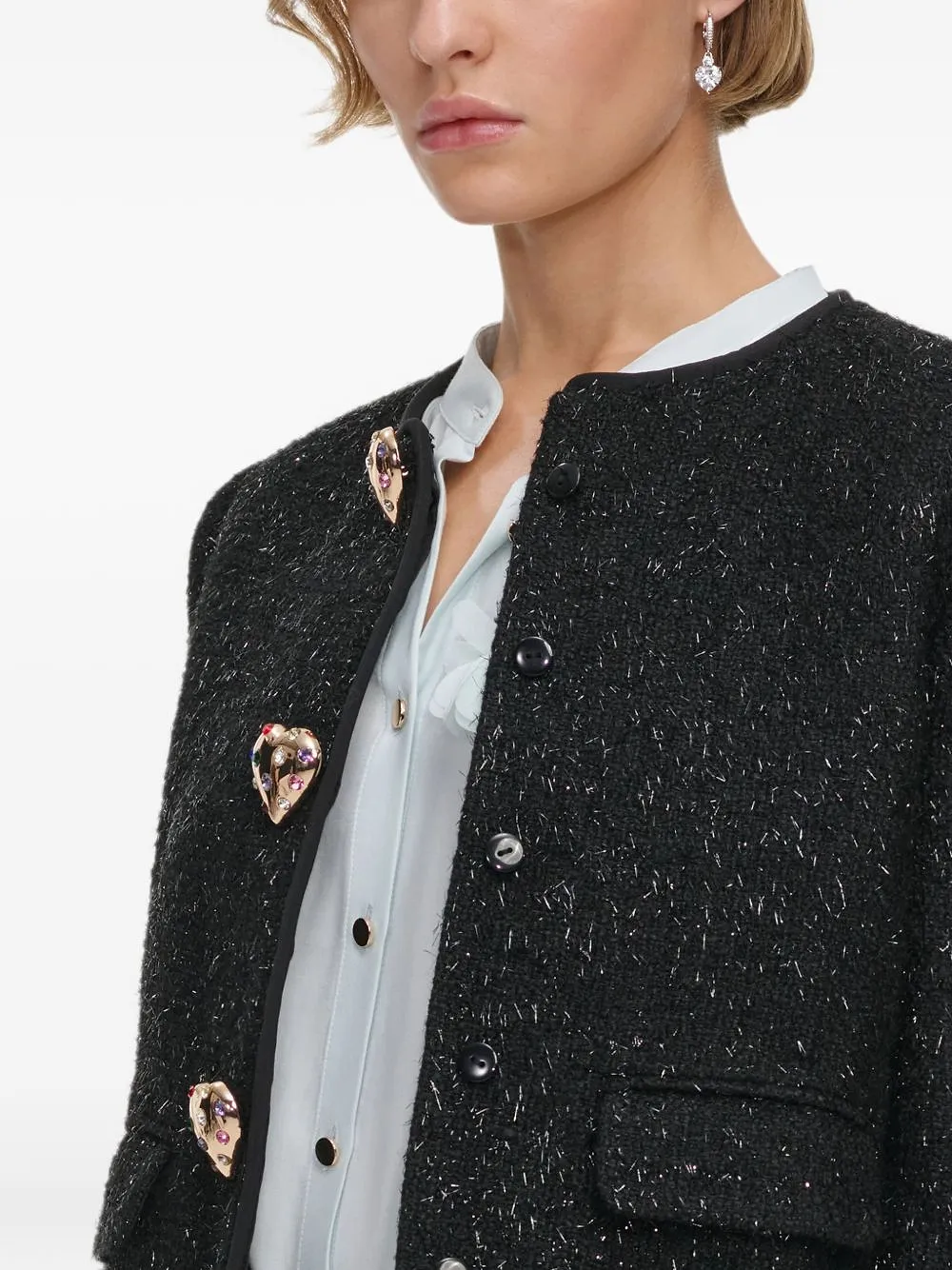 Self Portrait Bouclé Jacket