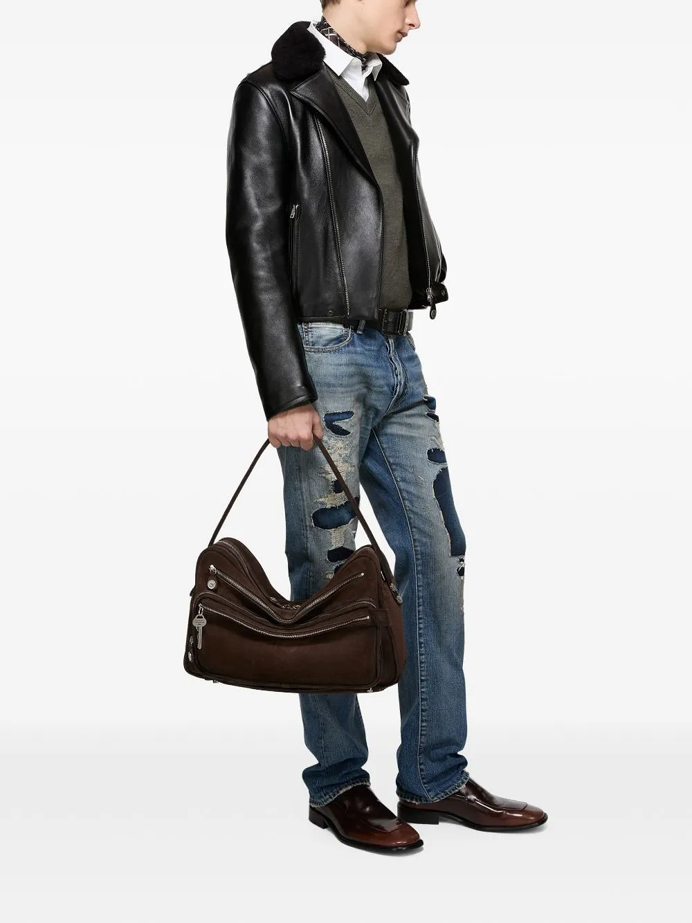 Acne Studios Camero Camera Leather Shoulder Bag