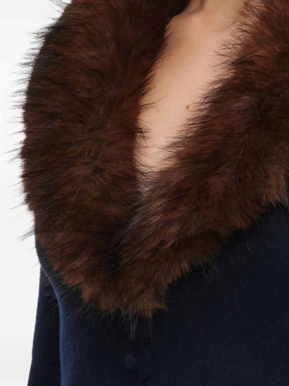 Self Portrait Shearling Cardigan