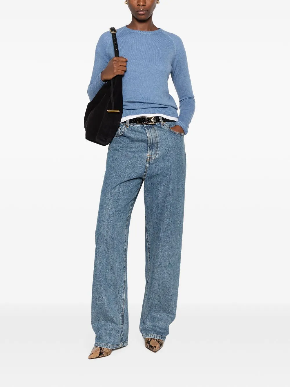 Base Wool And Cashmere Crewneck Sweater
