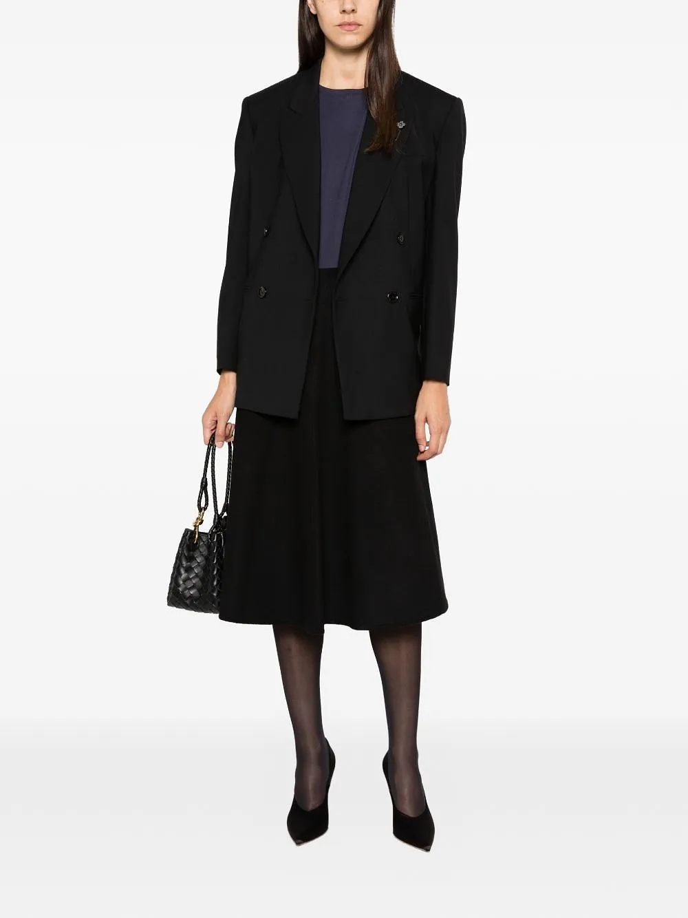 Susanne Bommer Wool Midi Skirt